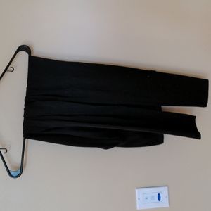 Black leggings belly band motherhood maternity size medium